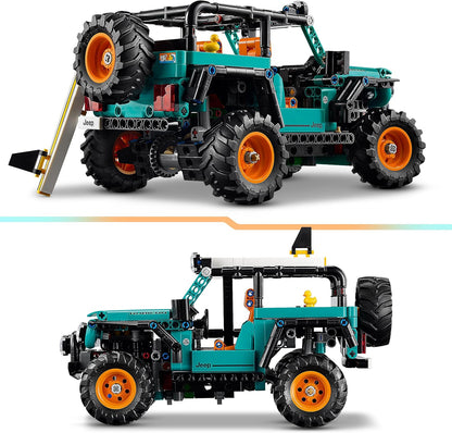 LEGO Technic Jeep Wrangler Rubicon SUV Car Toy - Off-Road Vehicle Model Kit w/ V6 Engine, Steering & Suspension - STEM Birthday Gift Idea for 10+ Year Old Boys - 42227