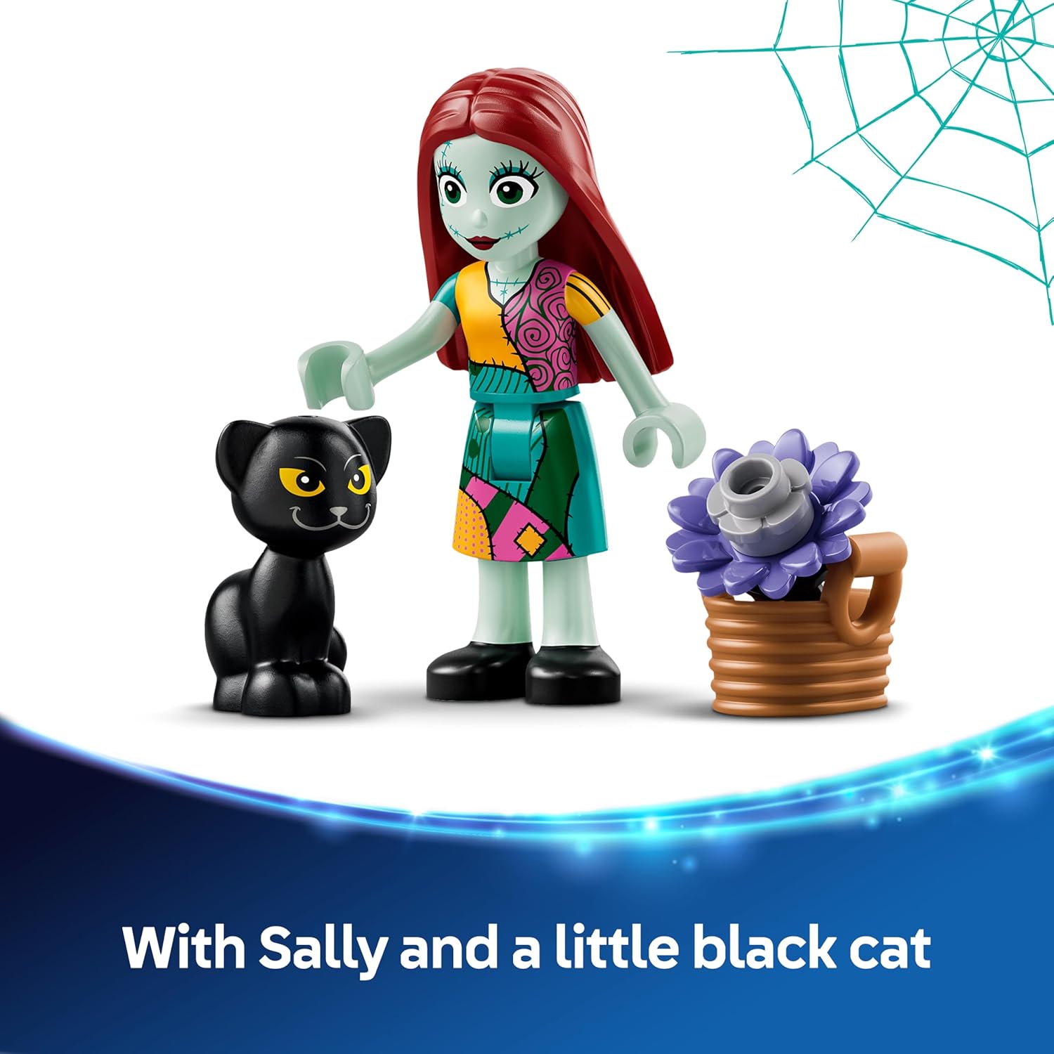 LEGO | Disney Sally's Flowerpot Toy - DIY Bedroom Decor w/ 2 Artificial Flowers, a Mini Doll & Accessories - Birthday Gift for 9+ Year Old Girls & The Nightmare Before Christmas Fans - 43288