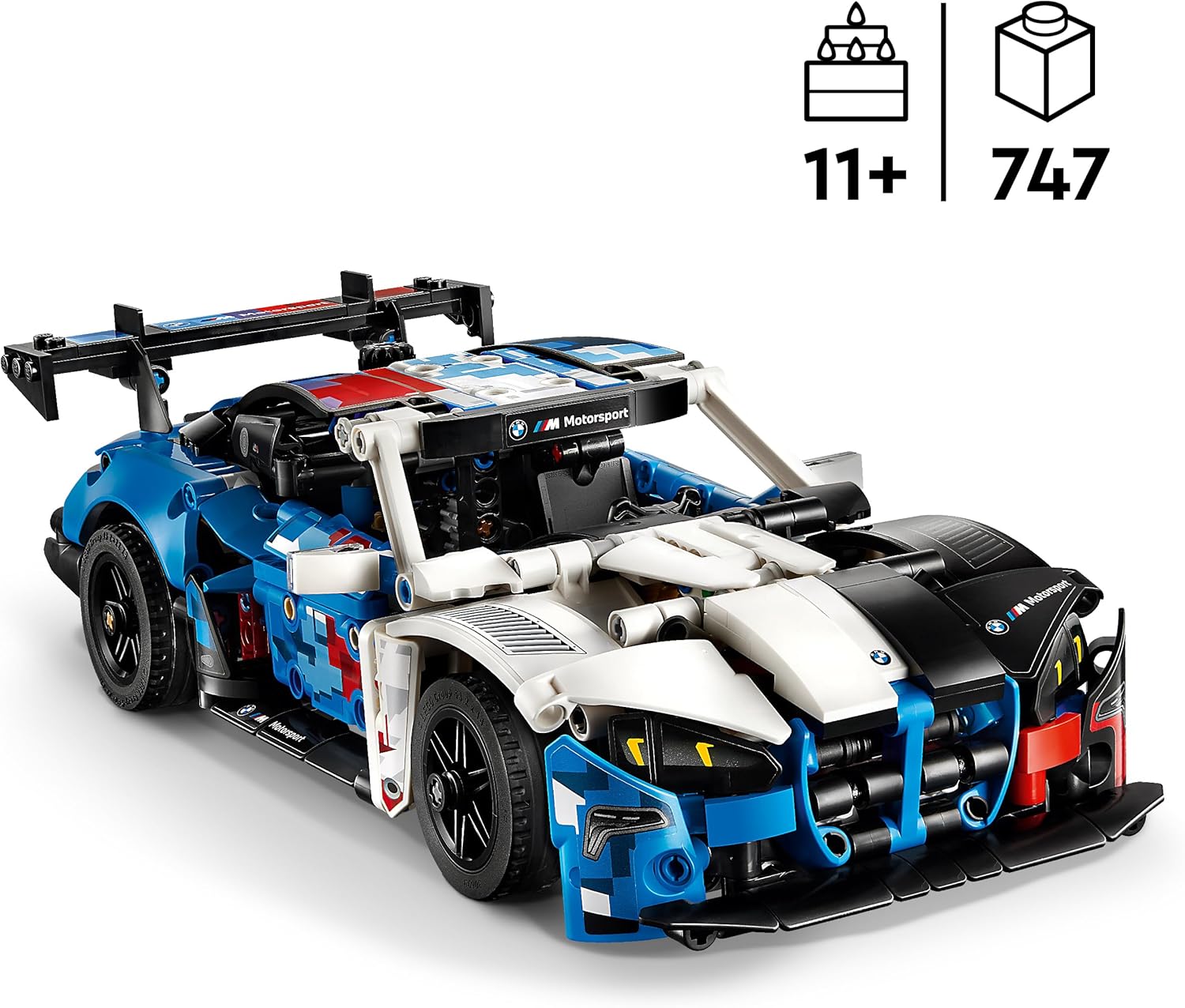 LEGO Technic BMW M4 GT3 EVO Race Car Toy - Model Kit w/ V6 Engine, Steering & Opening Doors - Gaming Gift for 11+ Year Old Boys & Teenage Motorsport Fans - 42226