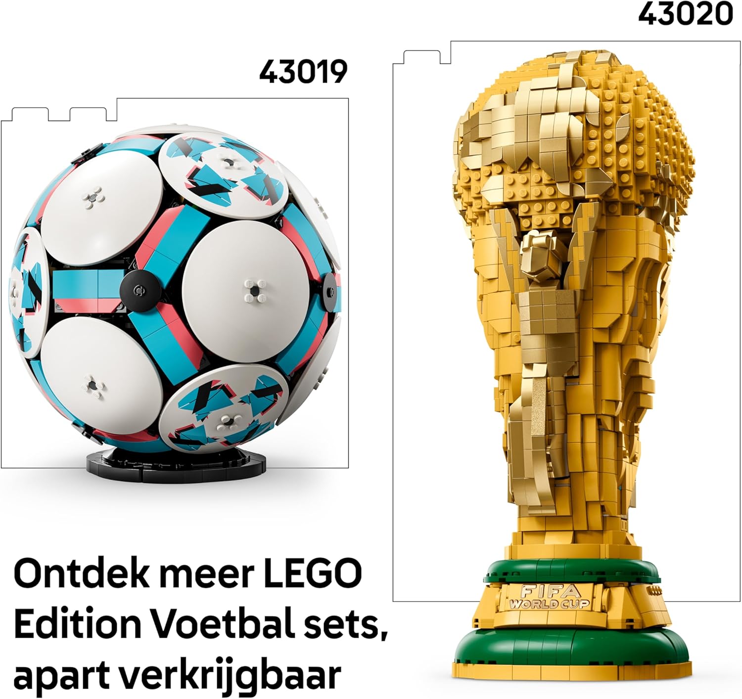 LEGO Editions Football Toy - 3D Display Model Kit w/Interactive Miniature Stadium - Birthday Gift for 10+ Year Old Boys, Girls & Adult Sports Fans - 43019