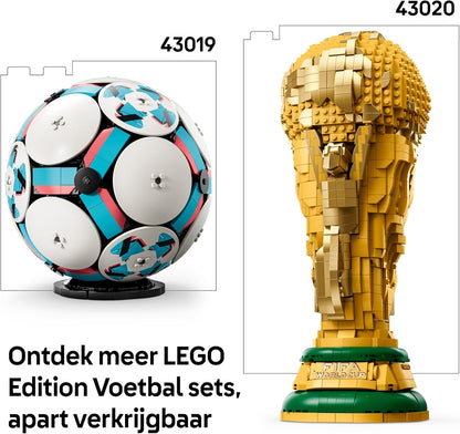 LEGO Editions Football Toy - 3D Display Model Kit w/Interactive Miniature Stadium - Birthday Gift for 10+ Year Old Boys, Girls & Adult Sports Fans - 43019