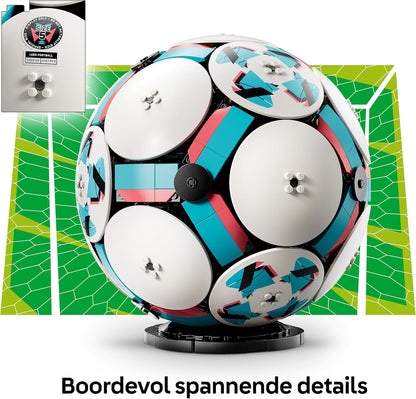 LEGO Editions Football Toy - 3D Display Model Kit w/Interactive Miniature Stadium - Birthday Gift for 10+ Year Old Boys, Girls & Adult Sports Fans - 43019