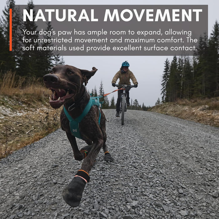 Non-Stop Dogwear Protector Booties (4pk) (Black/Orange) /Merch (FN)