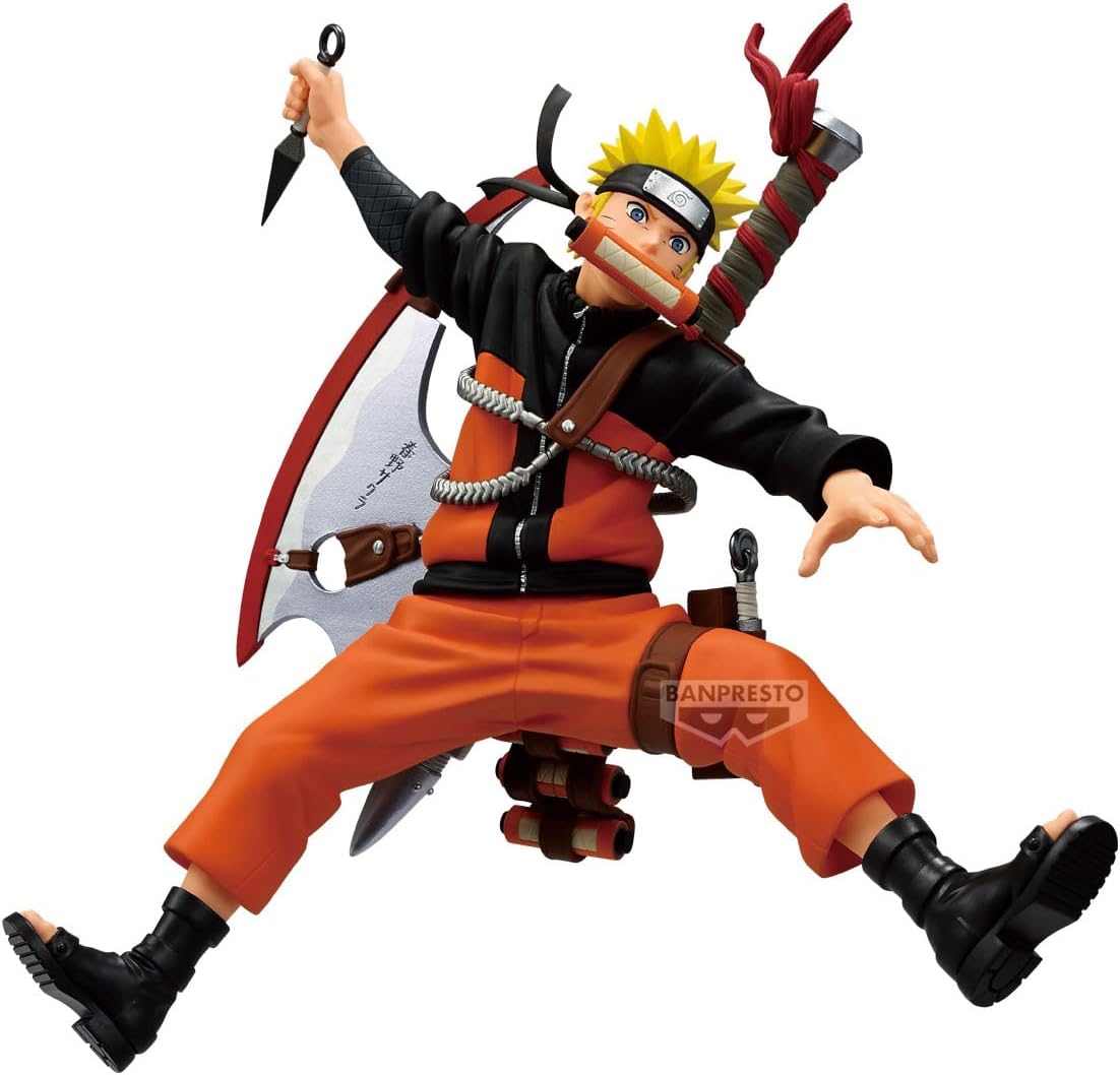 Banpresto Naruto Uzumaki Naruto 72 Series - 33 Vibration Stars 16cm Action Figure - BP30020P Multicolor - Collectible Figure - Great for Anime Fans