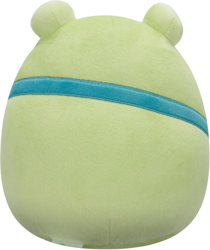 Squishmallows Original 7.5-Inch Wendy the Green Frog with Crossbody Bag - Official Jazwares Plush