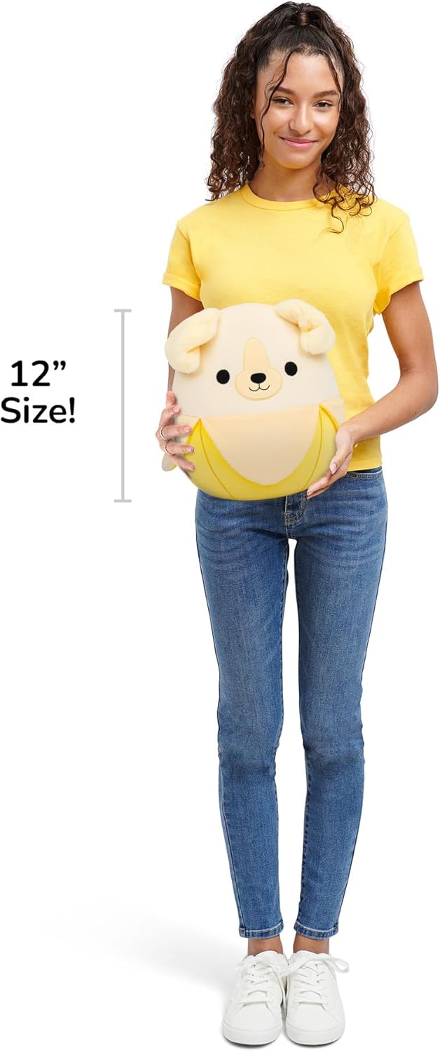 Squishmallows SQCR09491 - Nate die Golden Retriever Banane 30 cm, offizielles Jazwares Plüsch, superweiches Kuscheltier