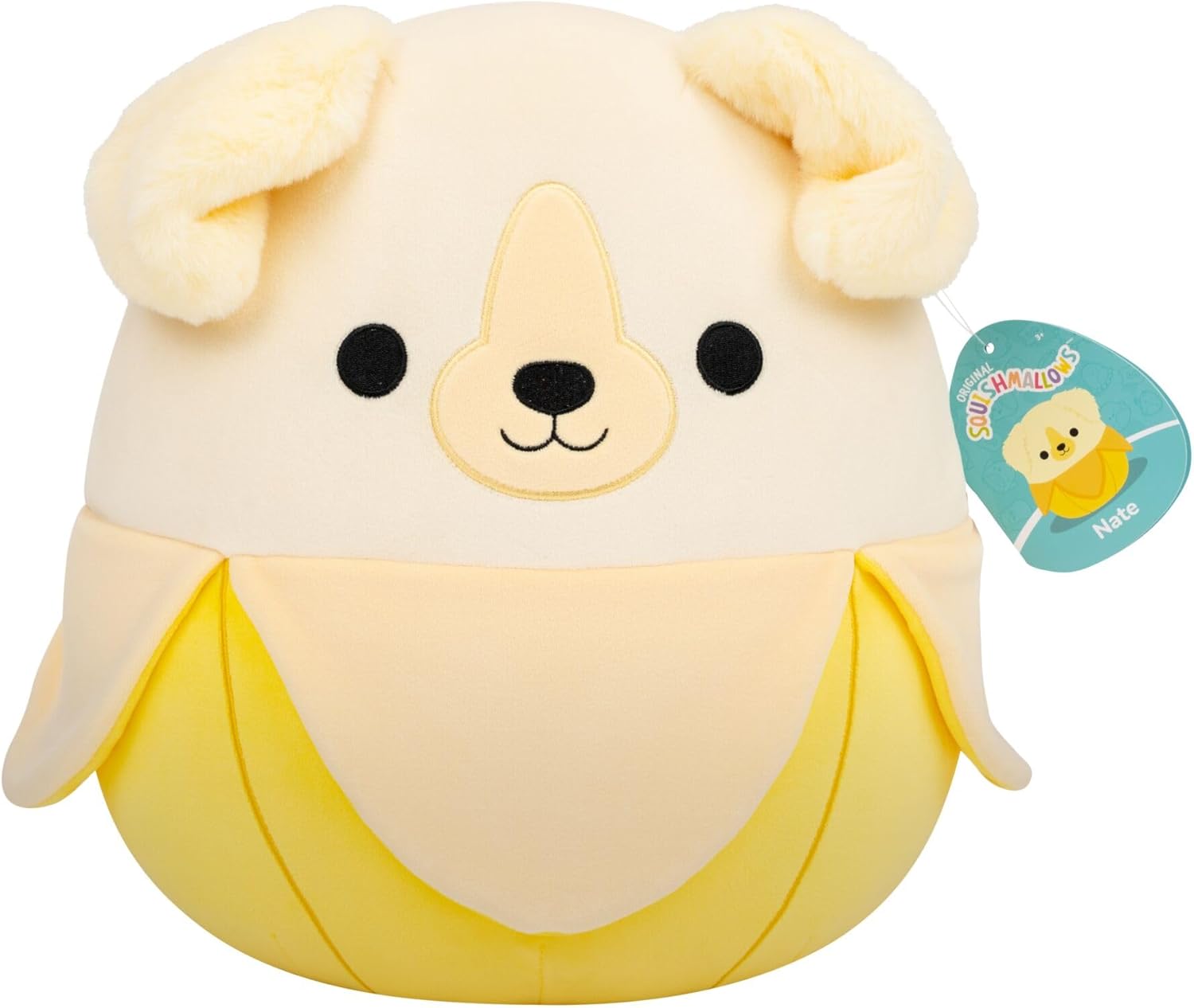 Squishmallows SQCR09491 - Nate die Golden Retriever Banane 30 cm, offizielles Jazwares Plüsch, superweiches Kuscheltier