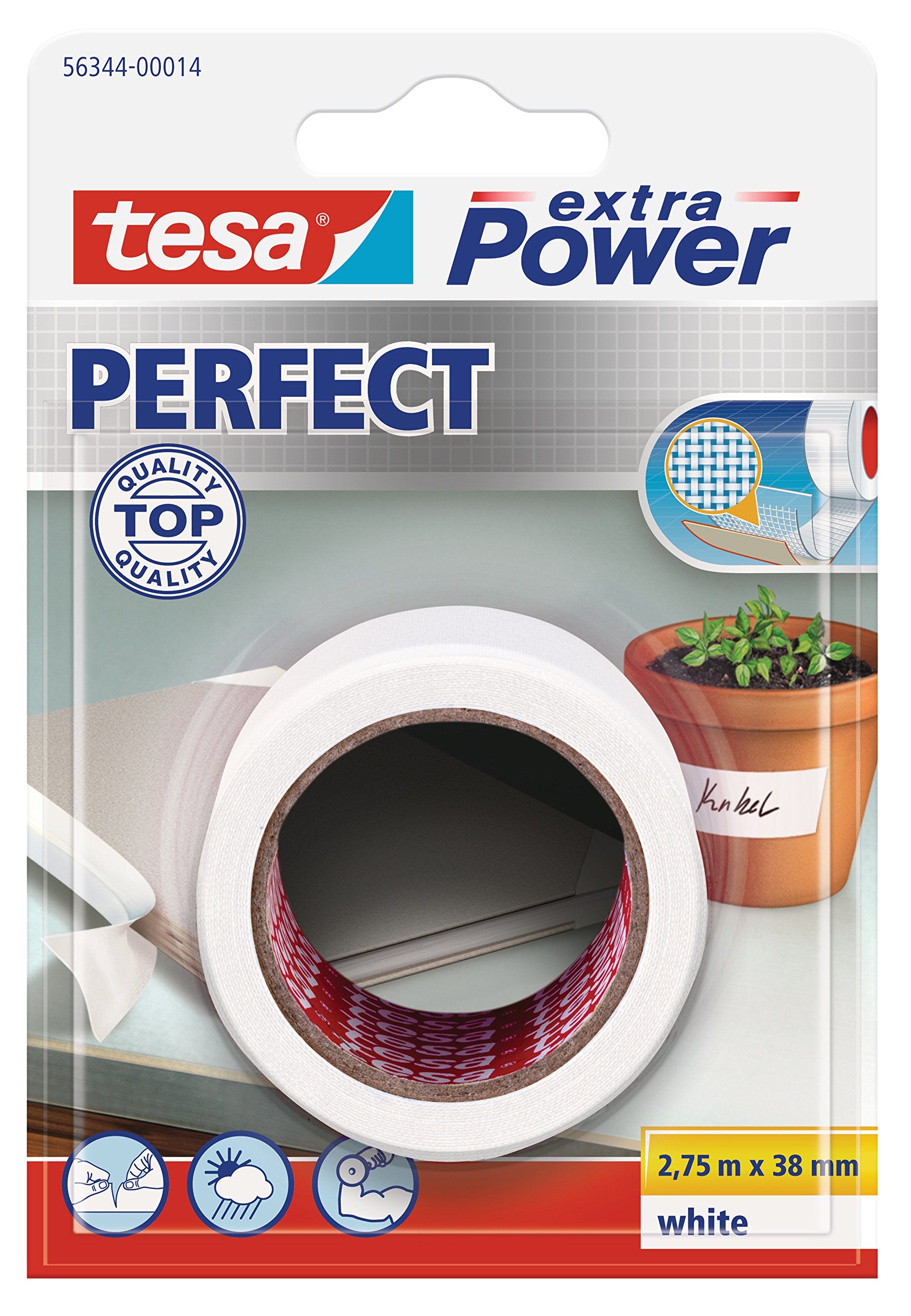 Quantore - Reparatietape Tesa Extra Power Perfect Wit