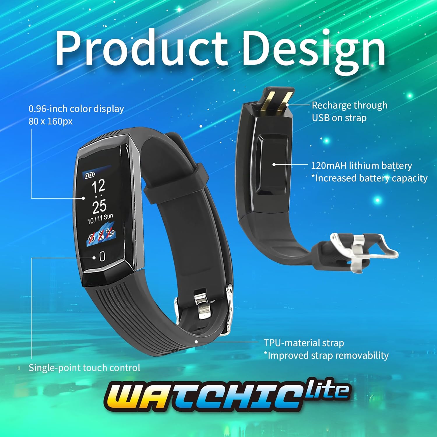 Brook Gaming - Watchic Lite - Black - 260 X 22 X 12 Mm