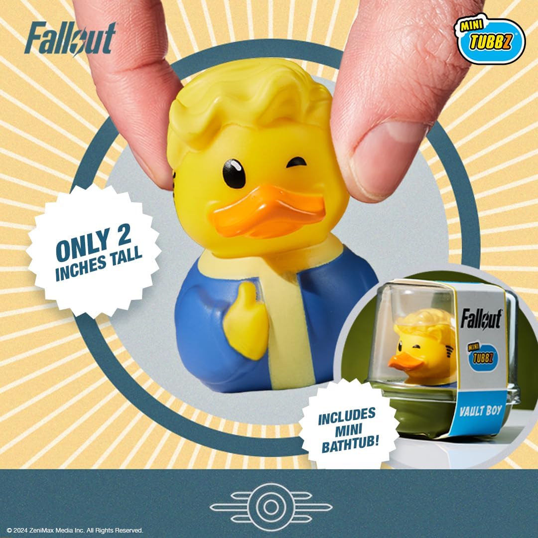 TUBBZ Mini Vault Boy Sammelfigur aus Vinylgummi - Offizielles Fallout-Merchandise - Sci-Fi TV, Filme & Videospiele