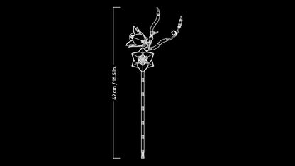 LEGO Botanicals Magnolia Branches - Artificial Flowers Set for Adults - 5 Faux Magnolias for Living Room or Bedroom Decor - DIY Gift Idea for Women - 11510