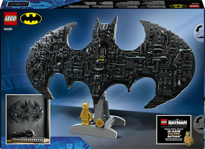 LEGO DC Batman Logo - Superhero Toy w/ 2 Collectible Minifigures - 3D DIY Wall Art or Room Decor - Gift Idea for 12+ Year Old Boys & Teenage Movie Fans - 76330