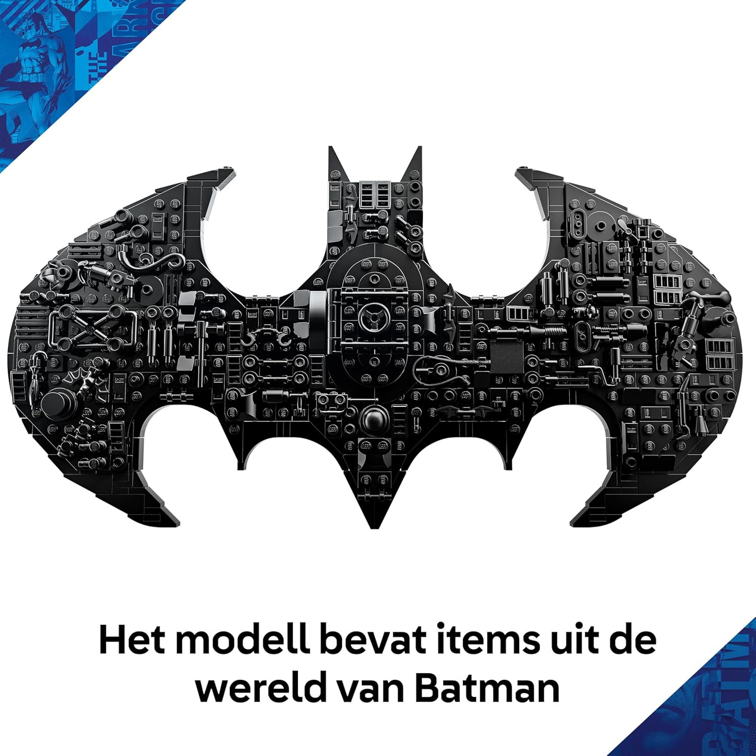 LEGO DC Batman Logo - Superhero Toy w/ 2 Collectible Minifigures - 3D DIY Wall Art or Room Decor - Gift Idea for 12+ Year Old Boys & Teenage Movie Fans - 76330