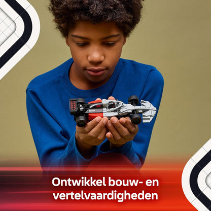 LEGO Speed Champions Audi Revolut F1 Team R26 Race Car Toy - Model Kit w/Collectible Driver Minifigure - Birthday Gift for 10+ Year Old Boys and Teenage Motorsport Fans - 77259