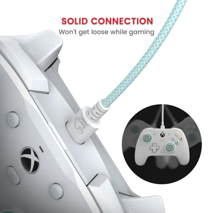 GameSir USB-C-kabel voor G7 SE, G7, T4 Kaleid (wit en cyaan)