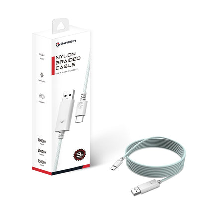 GameSir USB-C-kabel voor G7 SE, G7, T4 Kaleid (wit en cyaan)