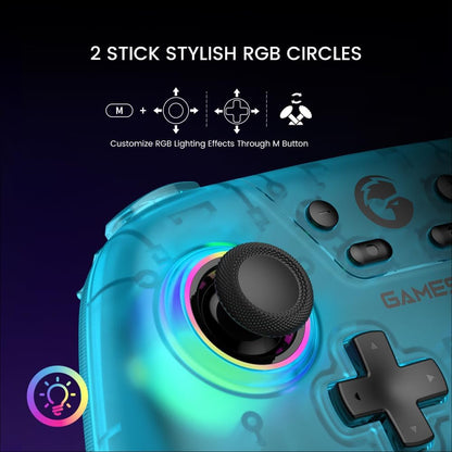 GameSir Nova Wireless Pro Controller for Switch/Lite/OLED, Switch Controller with Hall-Effect JoySticks, RGB LED, Turbo, Programmable, Motion Control, Wake Up Function(Green