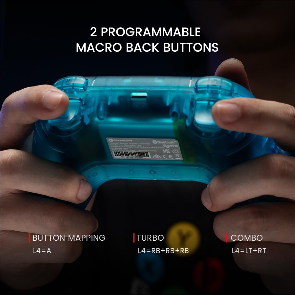 GameSir Nova Wireless Pro Controller for Switch/Lite/OLED, Switch Controller with Hall-Effect JoySticks, RGB LED, Turbo, Programmable, Motion Control, Wake Up Function(Green