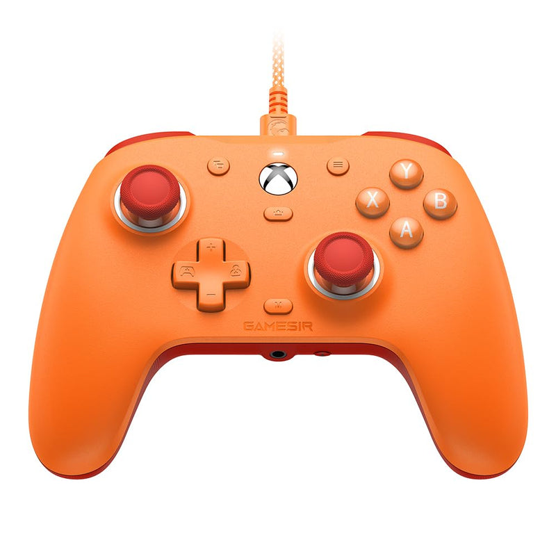 GameSir G7 SE bekabelde controller voor Xbox Series X|S, Xbox One en Windows 10/11, plug-and-play gaming-gamepad met Hall-effect-joysticks/Hall-trigger, 3,5 mm audio-aansluiting (oranje