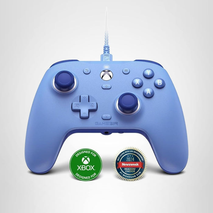 GameSir G7 SE bekabelde controller voor Xbox Series X|S, Xbox One en Windows 10/11, plug-and-play gaming-gamepad met Hall-effect-joysticks/Hall-trigger, 3,5 mm audio-aansluiting - blauw