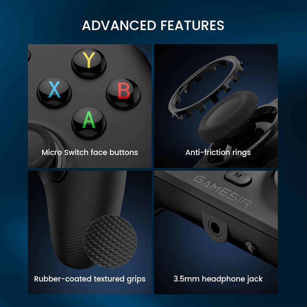 GameSir G7 HE Controller met kabel, officieel gelicentieerd voor Xbox Series X|S, Xbox One, Windows 10|11, PC, gaming-controller met hal-effect sticks (zwart)