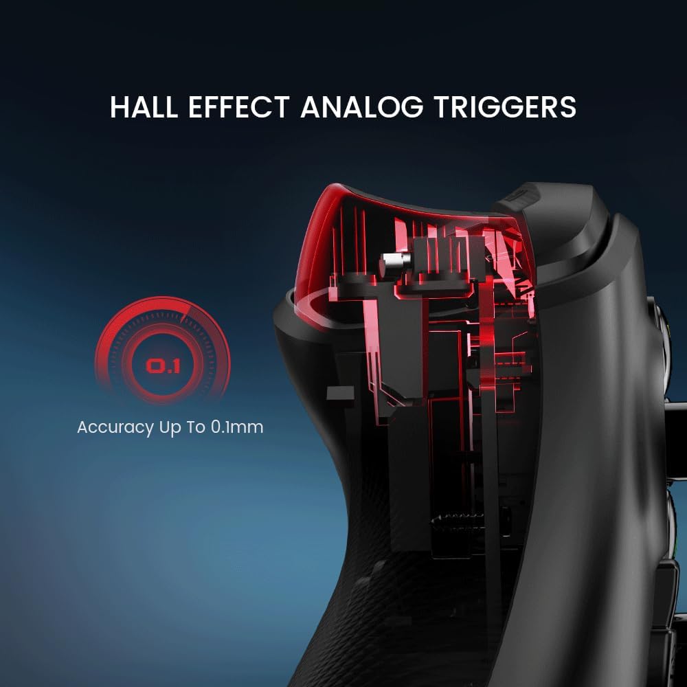GameSir G7 HE Controller met kabel, officieel gelicentieerd voor Xbox Series X|S, Xbox One, Windows 10|11, PC, gaming-controller met hal-effect sticks (zwart)