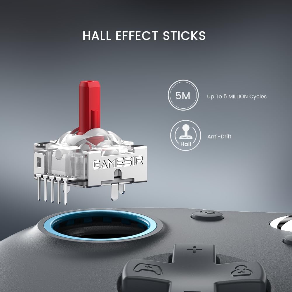 GameSir G7 SE bekabelde controller voor Xbox Series X|S, Xbox One en Windows 10/11, plug-and-play gaming-gamepad met Hall-effect-joysticks/Hall-trigger, 3,5 mm audio-aansluiting - grijs