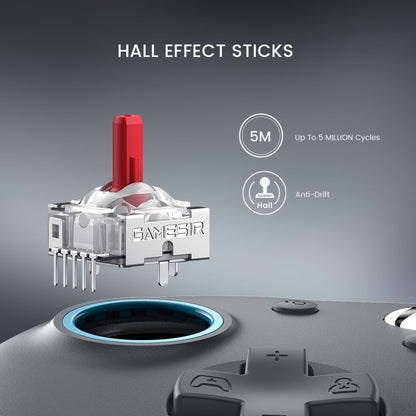 GameSir G7 SE bekabelde controller voor Xbox Series X|S, Xbox One en Windows 10/11, plug-and-play gaming-gamepad met Hall-effect-joysticks/Hall-trigger, 3,5 mm audio-aansluiting - grijs