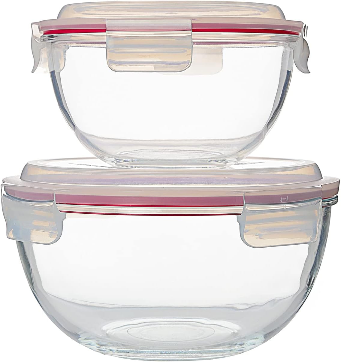Glasslock Frischhaltedose aus Glas - Salatschüssel Typ (MBCB-100, 1L