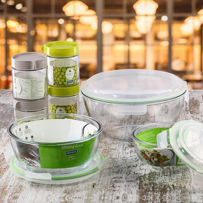 Glasslock Frischhaltedose aus Glas - Salatschüssel Typ (MBCB-100, 1L