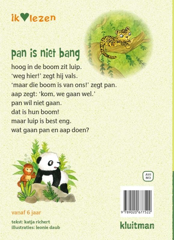 Uitgeverij Kluitman - Pan is Niet Bang AVI M3