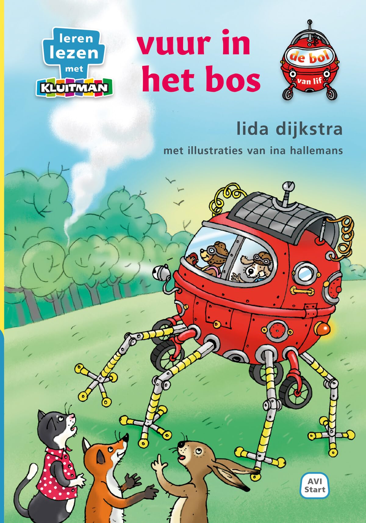 Uitgeverij Kluitman - De bol van lif vuur in het bos - AVI-Start