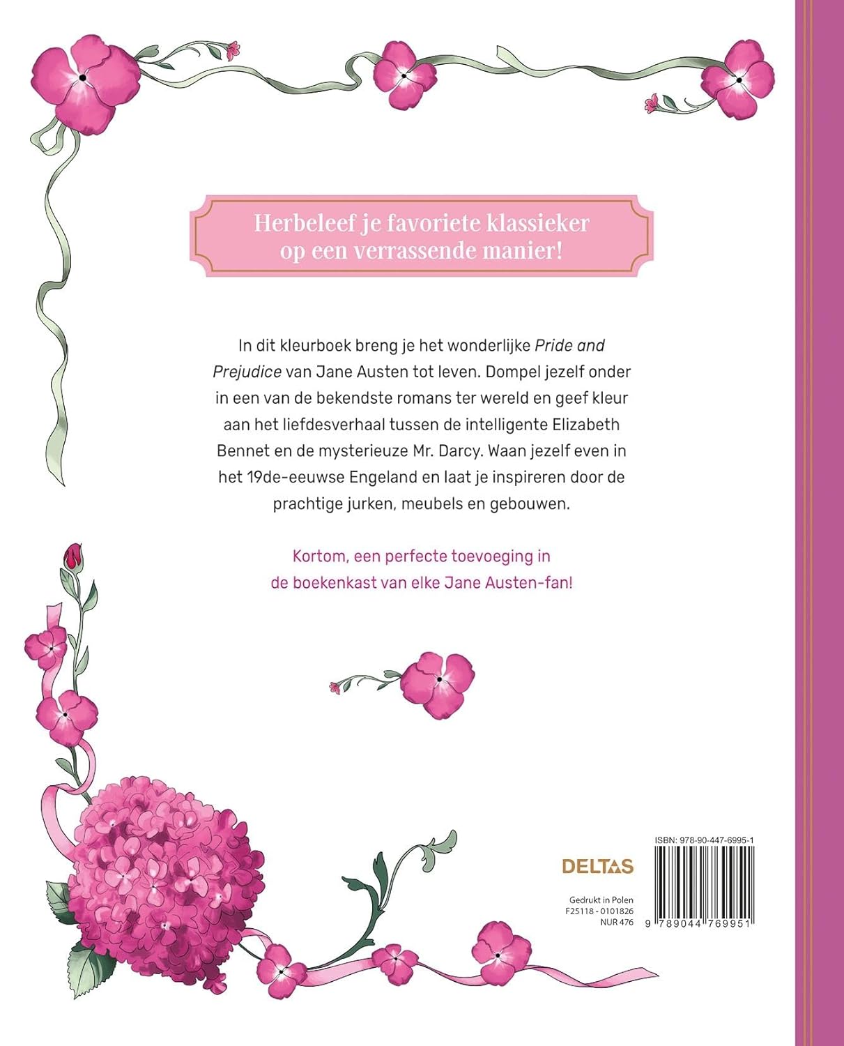 Deltas - Pride & Prejudice Kleurboek Voor Volwassenen