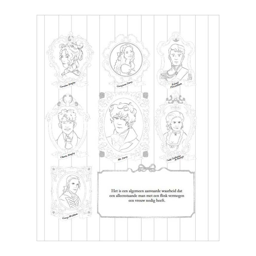 Deltas - Pride & Prejudice Kleurboek Voor Volwassenen
