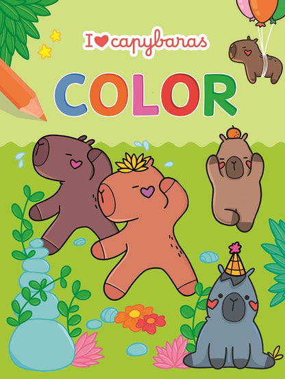 I love Capybaras Color kleurblok / I love capybaras Color bloc de coloriage