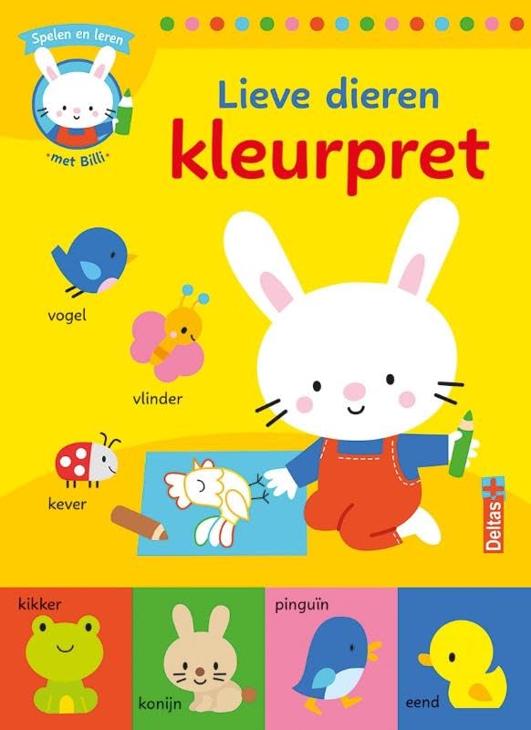 Deltas - Spelen en leren met Billi - Lieve dieren kleurpret