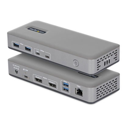 StarTech USB-C Docking Station Dual 4K 60Hz DisplayPort, 100W Power Delivery Charging, 6 USB Ports (10Gbps), Gigabit Ethernet, Driverless Windows Professional Laptop Dock (201UE-USBC-DOCK