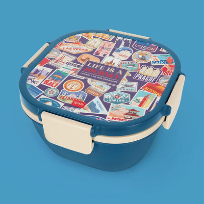Lunch Box - Travel - Stickers - 1700 Ml