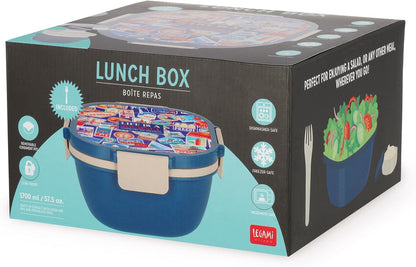 Lunch Box - Travel - Stickers - 1700 Ml