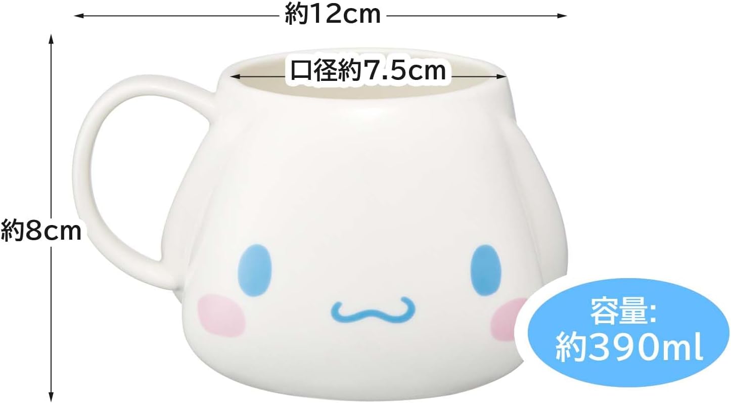 SKATER スケーター 陶器 マグカップ 390ml ダイカット シナモロール サンリオ CHMGD4-A