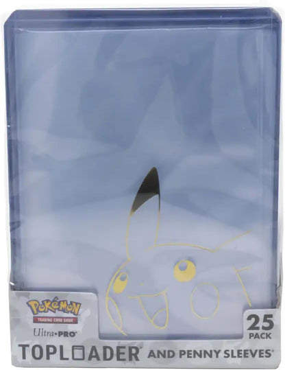 Ultra PRO - Pikachu Toploader and Penny Sleeves Combo Pack for the Pokémon Trading Card Game (25 Pack
