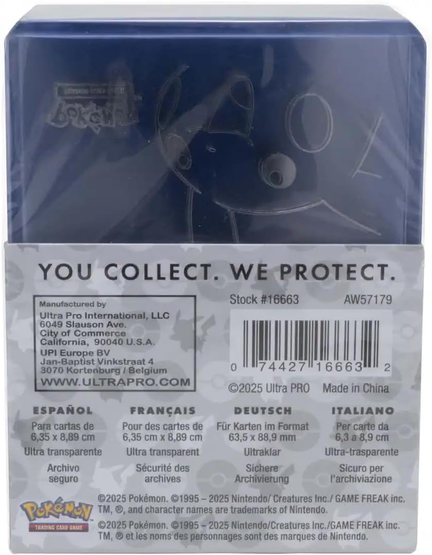 Ultra PRO - Pikachu Toploader and Penny Sleeves Combo Pack for the Pokémon Trading Card Game (25 Pack