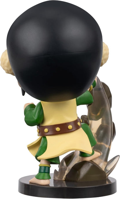 Avatar: The Last Airbender Toph - 4-Inch Mini Figure in Kawaii Style in Dynamic Pose with Display Base