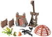 Dreamworks Dragons, Trial of Flame, World of Berk: Dragon Capture Playset, 2 Dragon Figures with 2 Viking Figures, Playset for Kids for Ages 4 and up