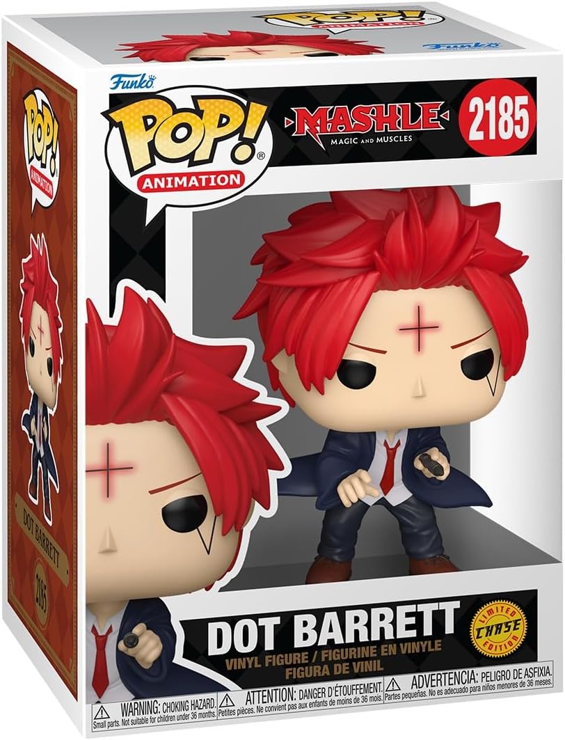 Funko POP! Animation: Mashle: Magic and Muscles - Dot Barrett - 1 in 6 chance of receiving the rare Chase variant - Styles may vary - Collectable Vinyl Figure - Gift Idea - Official Merchandise