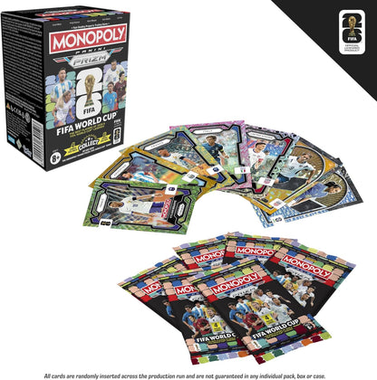 Monopoly Panini Prizm: FIFA World Cup Trading Cards Booster Box | Current Stars and FIFA WORLD CUP Legends | Presents for Football Fans