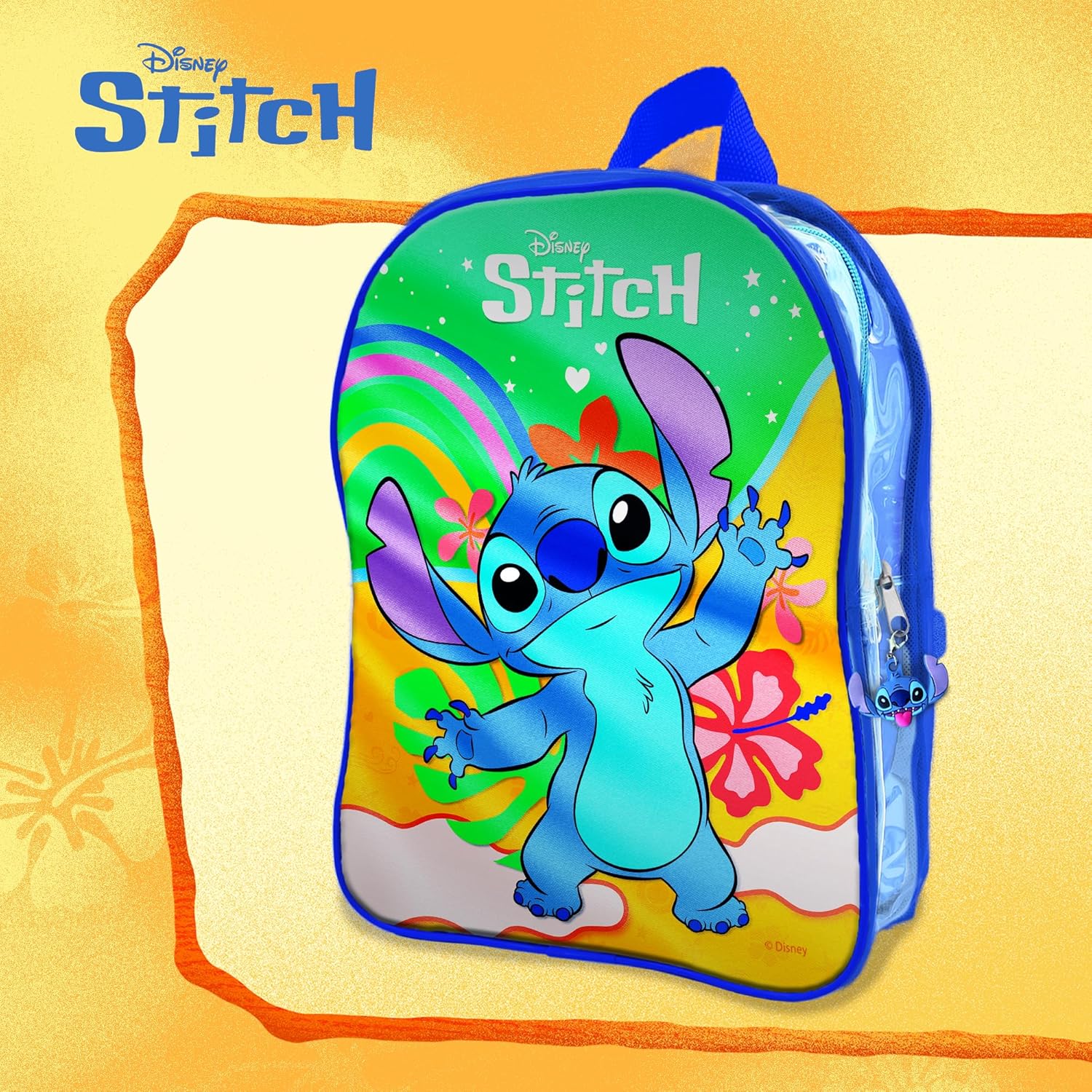 Lisciani - DISNEY STITCH - Backpack with Stitch Colouring Set for Children from 5 years - 7 Pop-ups + Creative Colouring Booklet + Stickers + 4 Markers - Creative activities - Educational Games