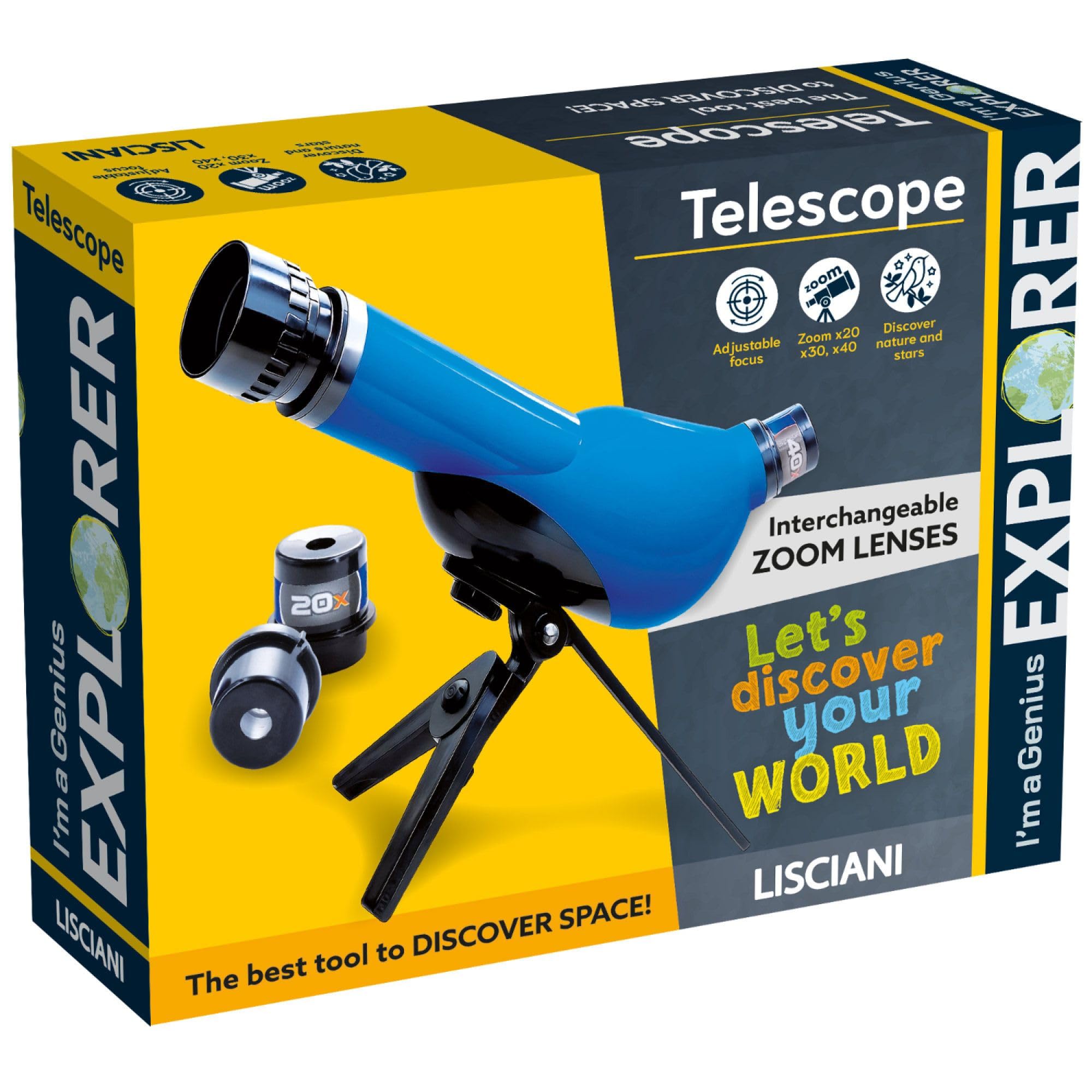 Lisciani Giochi 117093 I'm a Genius Explorer Telescope