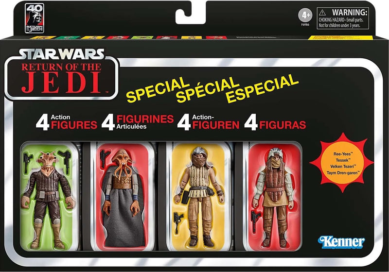 Star Wars The Vintage Collection, Jabba’s Court Denizens, Le Retour du Jedi, Pack de 4 Figurines, échelle de 9,5 cm