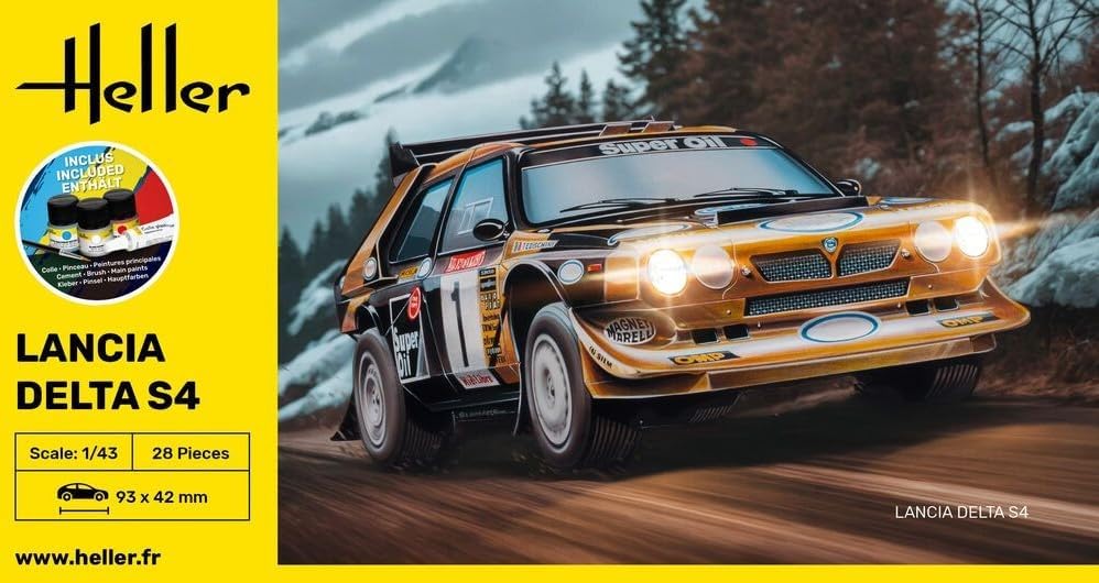 Heller 1:43 Gift Set - Lancia Delta S4 Model kit